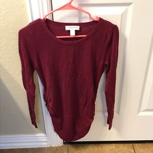 Motherhood maternity sweater burgundy